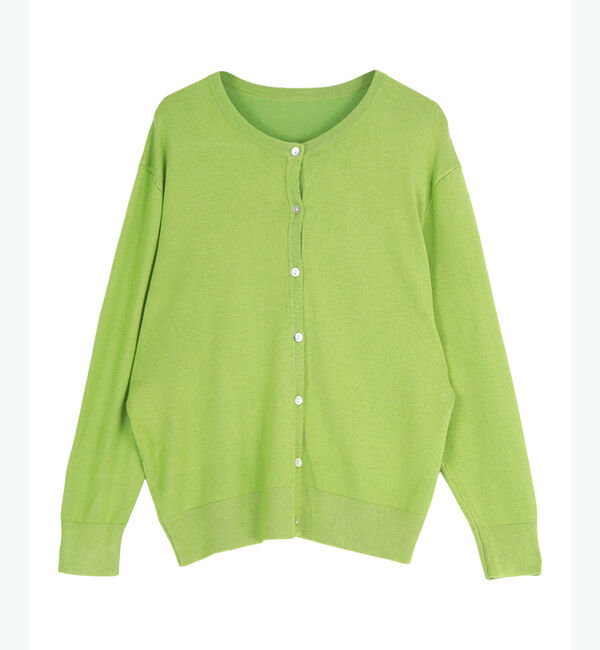 titivate「クルーネックライトニットカーディガン」|カーディガン|