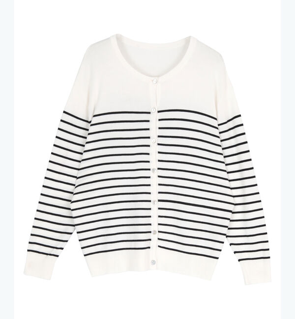 titivate「クルーネックライトニットカーディガン」|カーディガン|