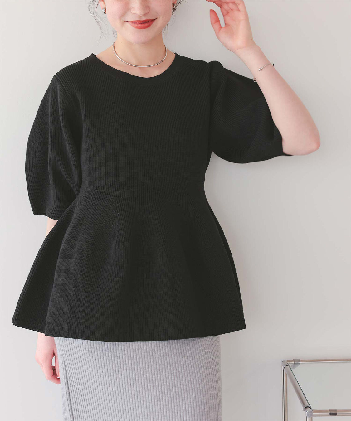 titivate「フレアデザインニットトップス」|ニット・セーター|