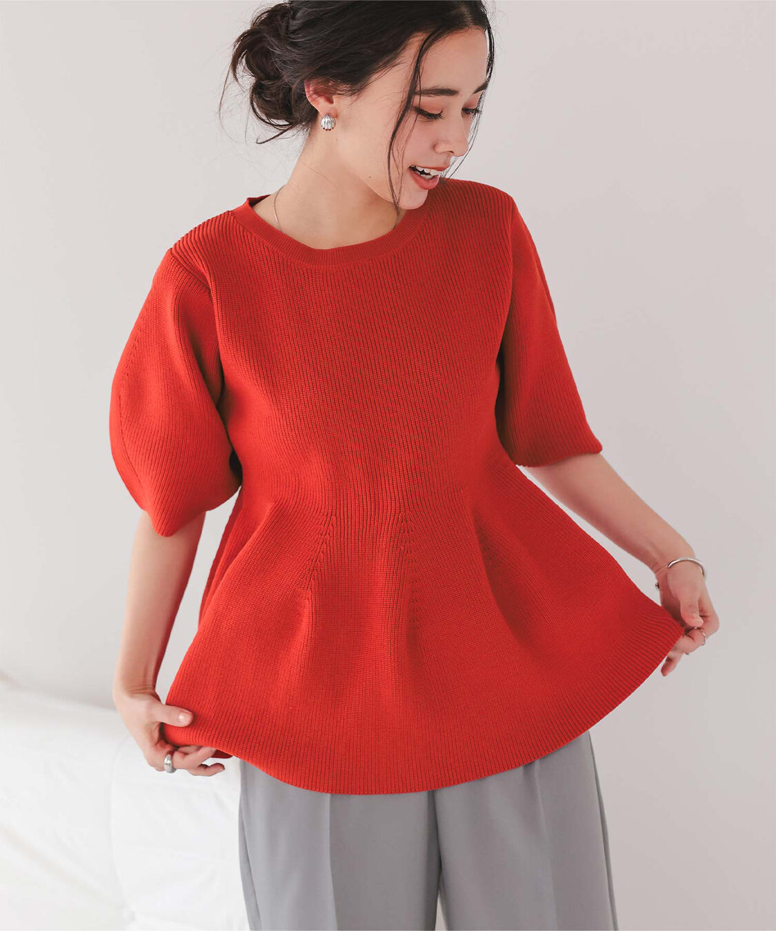 titivate「フレアデザインニットトップス」|ニット・セーター|