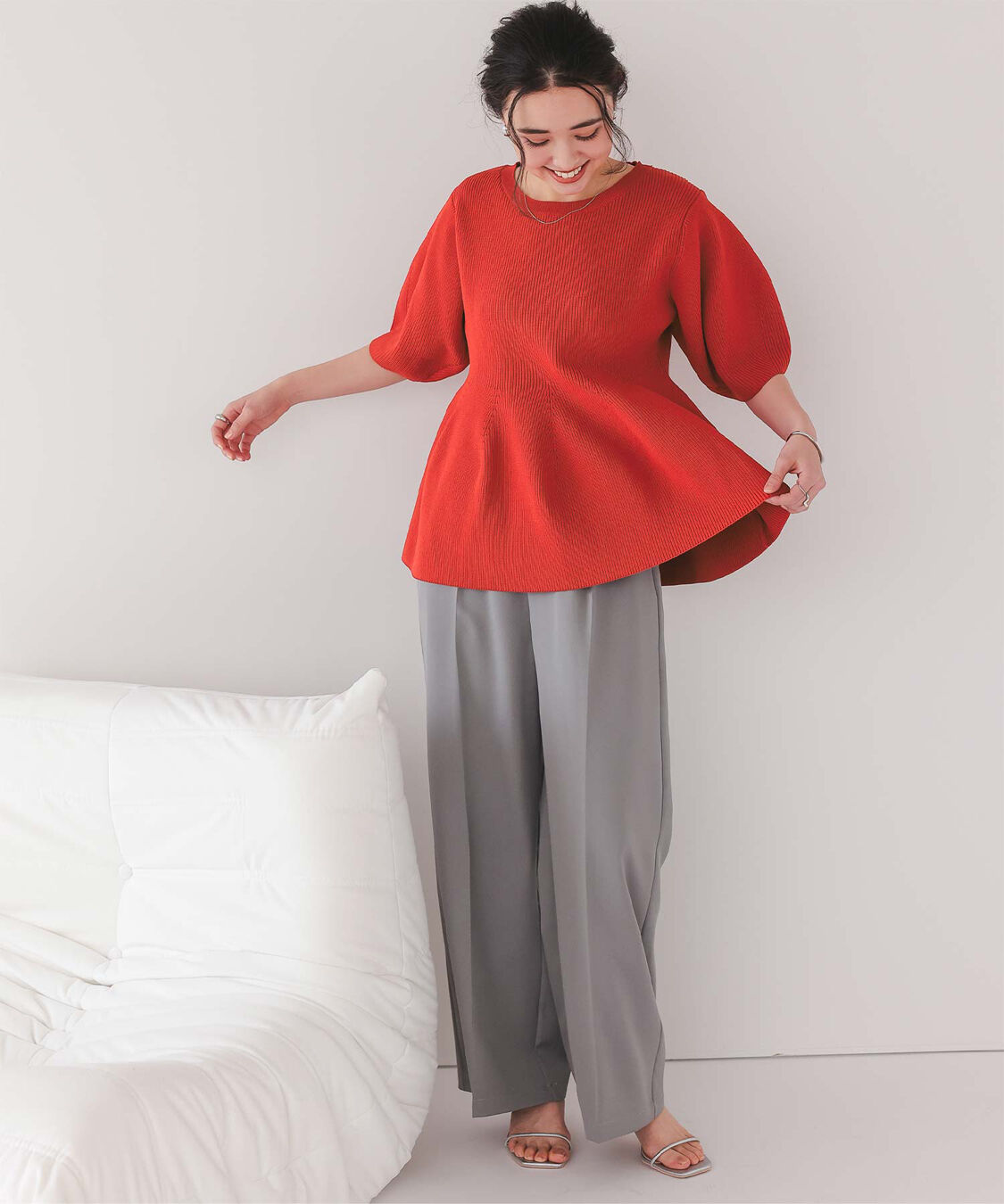 titivate「フレアデザインニットトップス」|ニット・セーター|