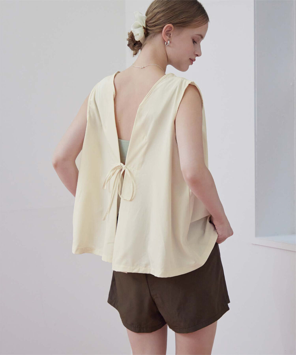 SEA DRESS「バックリボンセットアップ/水着」|ビキニ|ﾊﾞﾆﾗ/ﾀﾞｰｸﾌﾞﾗｳﾝ