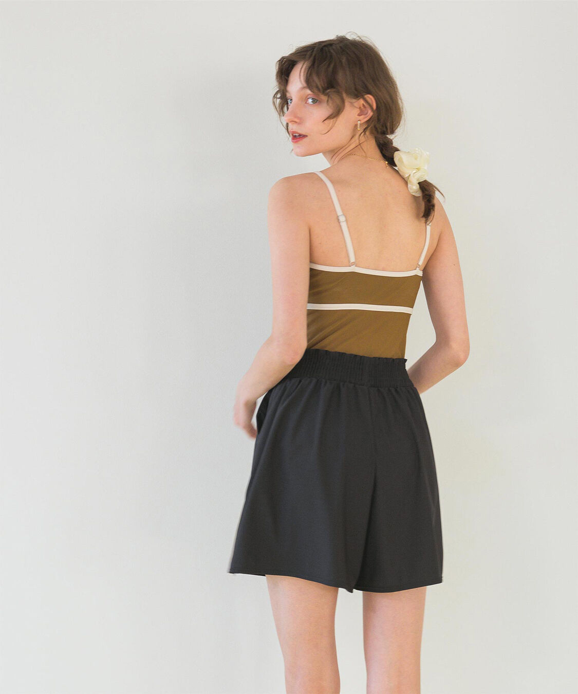 SEA DRESS「ウエストギャザーサスティナブルショートパンツ/水着」|ビキニ|