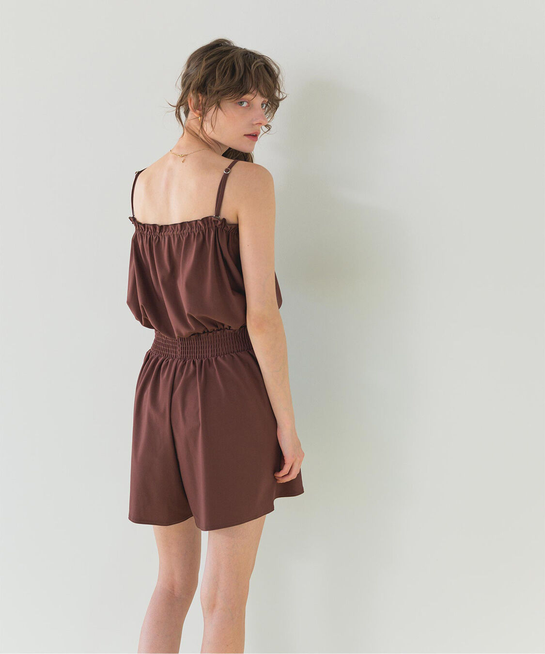 SEA DRESS「ウエストギャザーサスティナブルショートパンツ/水着」|ビキニ|