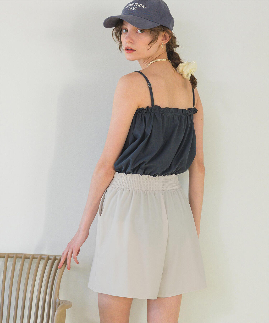 SEA DRESS「ウエストギャザーサスティナブルショートパンツ/水着」|ビキニ|