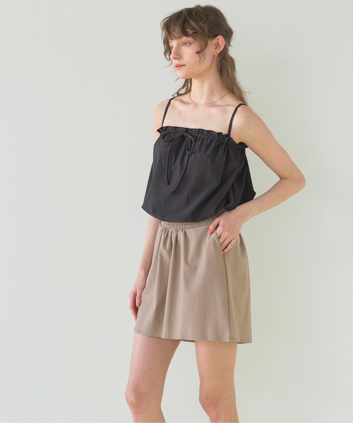 SEA DRESS「ウエストギャザーサスティナブルショートパンツ/水着」|ビキニ|