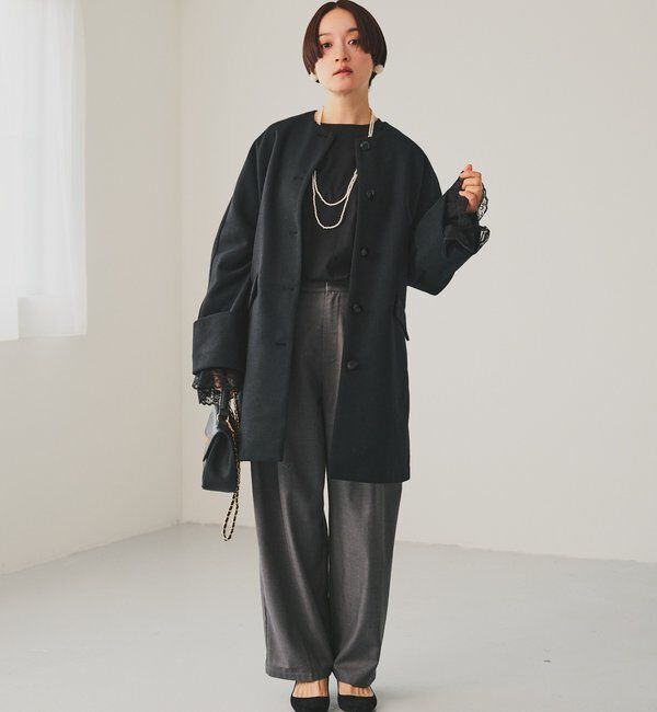  「【SMLサイズ展開】【セットアップ対応】TRツータックスラックスパンツ」|スラックス|