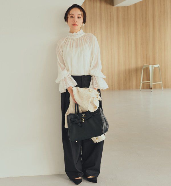  「【SMLサイズ展開】【セットアップ対応】TRツータックスラックスパンツ」|スラックス|