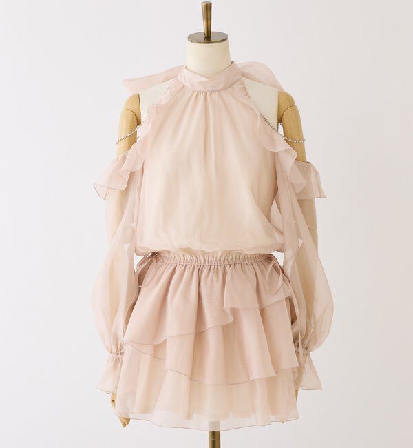  「肩ビジューアメスリチュニック」|シャツ・ブラウス|