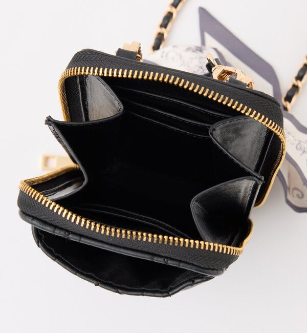  「スカーフ付きキルティングスマホショルダー」|ショルダー・メッセンジャー|