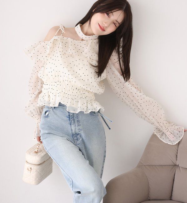  「2WAYワンショルブラウス」|シャツ・ブラウス|