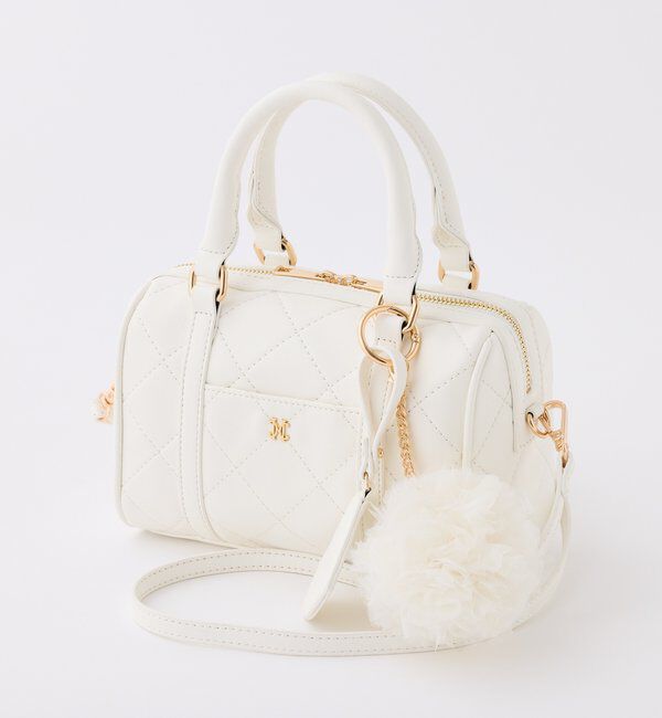  「ハートチャーム付きミニボストンバック」|ショルダー・メッセンジャー|