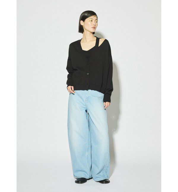 MIDIUMISOLID「MIDIUMISOLID for Ladies バレルレッグワイドデニム」|デニム|