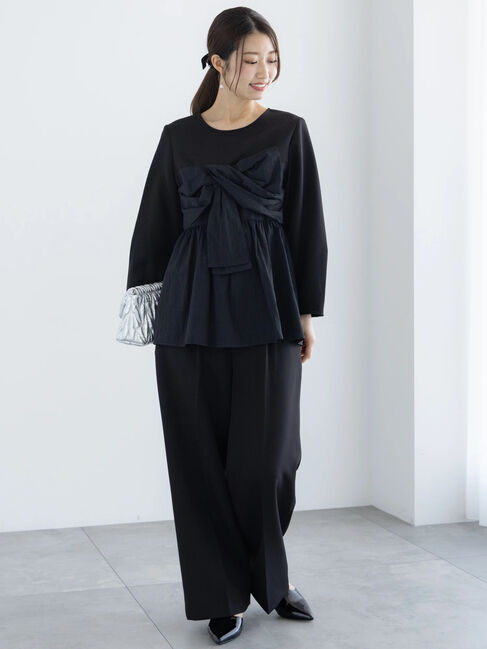 Te chichi「【セレモニーアイテム】タックストレートワイドパンツ（セットアップ可）」|その他|