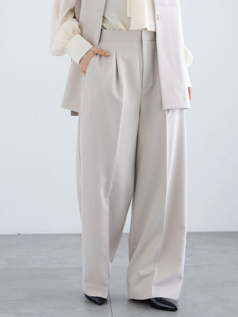 Te chichi「【セレモニーアイテム】タックストレートワイドパンツ（セットアップ可）」|その他|