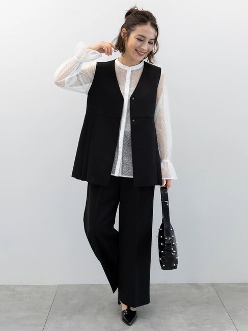 Te chichi「【セレモニーアイテム】タックストレートワイドパンツ（セットアップ可）」|その他|