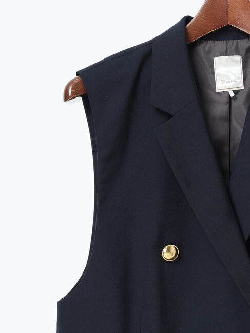 Te chichi「ファブリックアソートテーラードジレ《2025spring catalog item》」|ダウンベスト・ベスト|