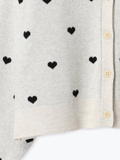 Samansa Mos2「裏地付ジャカードニットカーディガン」|カーディガン|