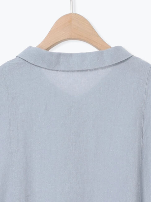 Samansa Mos2「【Cross&times;Linen】ショールカラーワンピース ≪S/Mサイズ≫」|ワンピース|