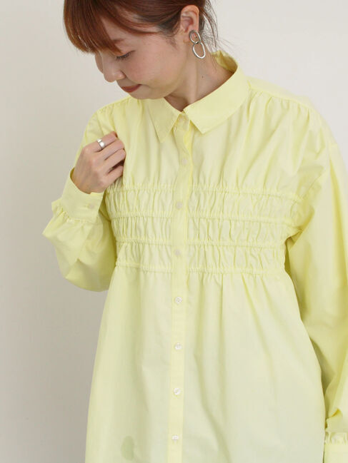 Samansa Mos2「柄アソートシャーリングシャツ」|シャツ・ブラウス|イエロー