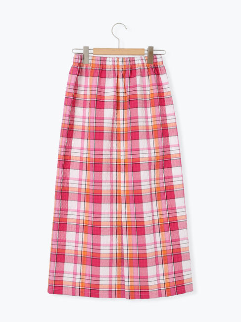 Samansa Mos2「【UVカット】チェック柄ナロースカート」|スカート|