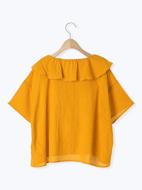 Samansa Mos2「フリルカラーブラウス」|シャツ・ブラウス|