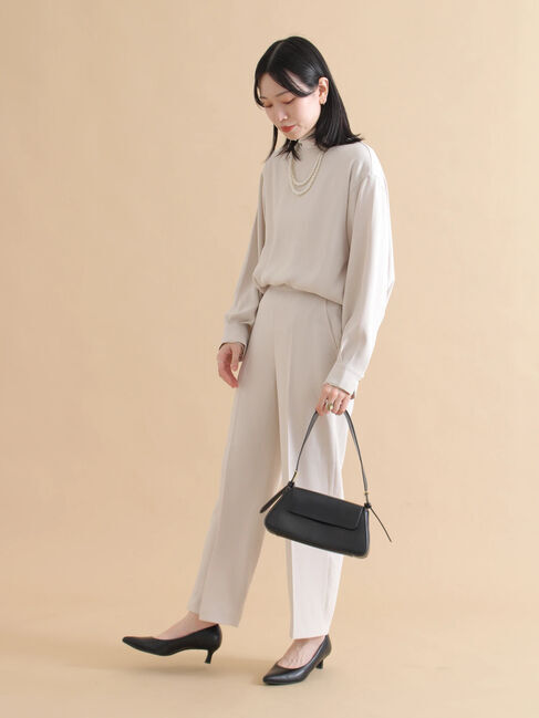 sm2rhythm「ノーカラーブラウス」|シャツ・ブラウス|