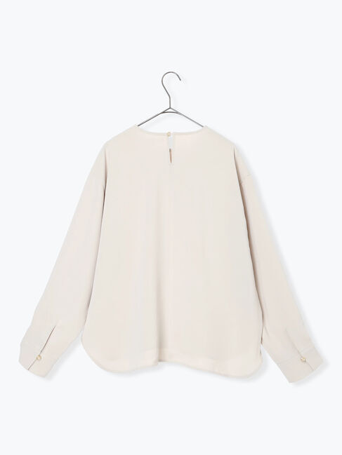 sm2rhythm「ノーカラーブラウス」|シャツ・ブラウス|