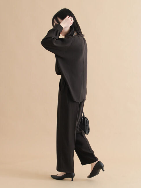 sm2rhythm「ノーカラーブラウス」|シャツ・ブラウス|