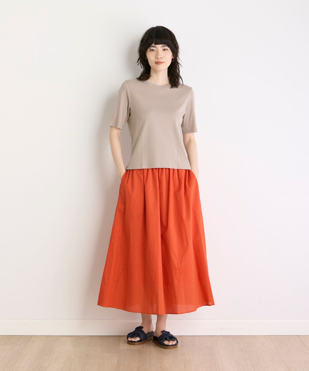 I.T.'S international「ベーシッククルーネックTシャツ《スビン綿MIXフライス》」|Tシャツ・カットソー|