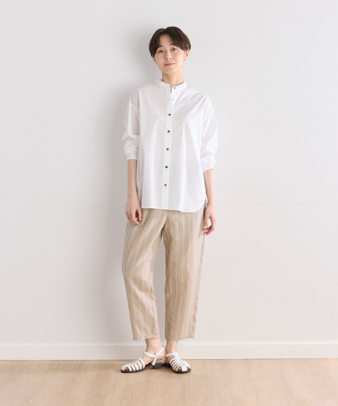 DAY by DAY it&rsquo;s international「オーガニックコットンバンドカラーシャツ」|シャツ・ブラウス|