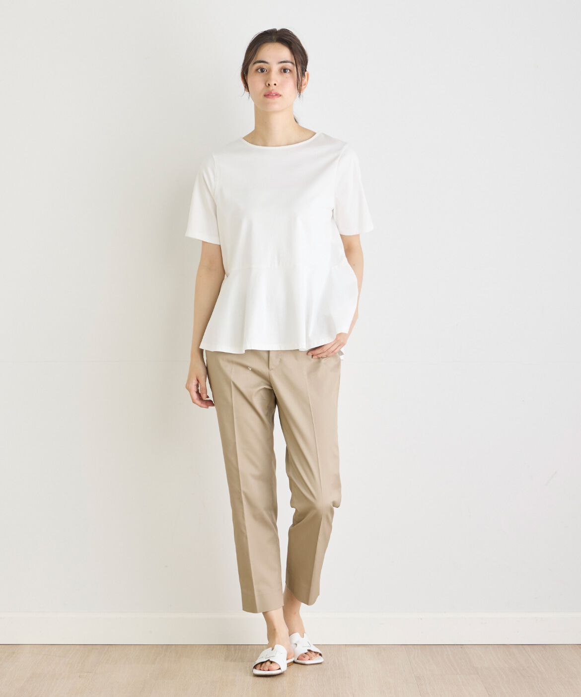 7-IDconcept.「《大きいサイズ》 コットンポリエステルストレッチベーシックパンツ」|その他|