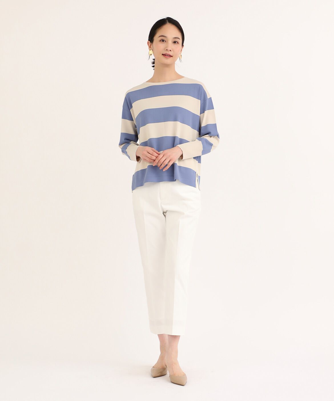 7-IDconcept.「《大きいサイズ》 コットンポリエステルストレッチベーシックパンツ」|その他|