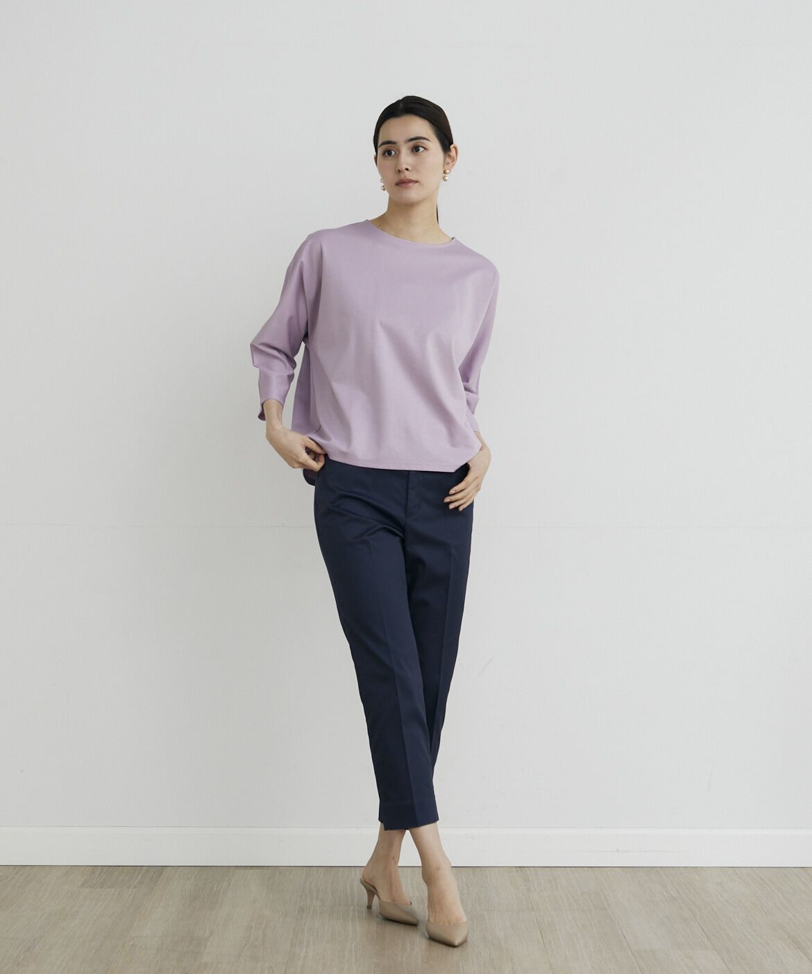 7-IDconcept.「《大きいサイズ》 コットンポリエステルストレッチベーシックパンツ」|その他|