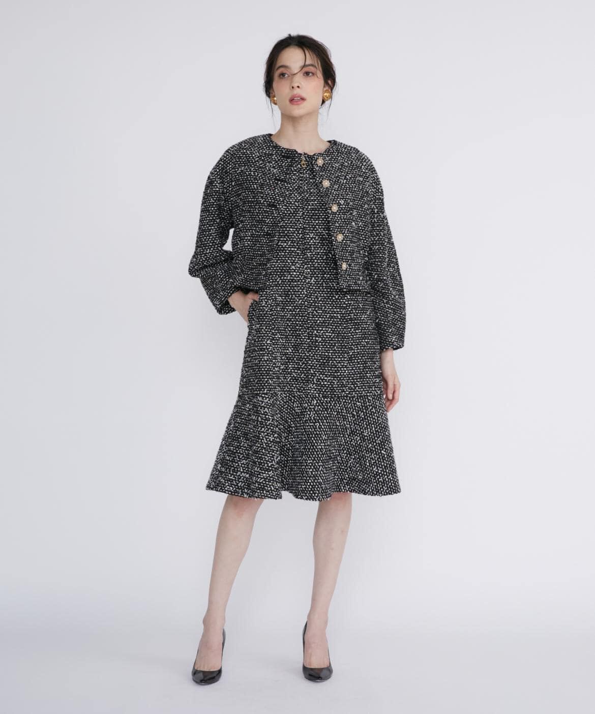 Maglie le cassetto「《M Maglie le cassetto》スパンコールツイードジャケット」|その他|