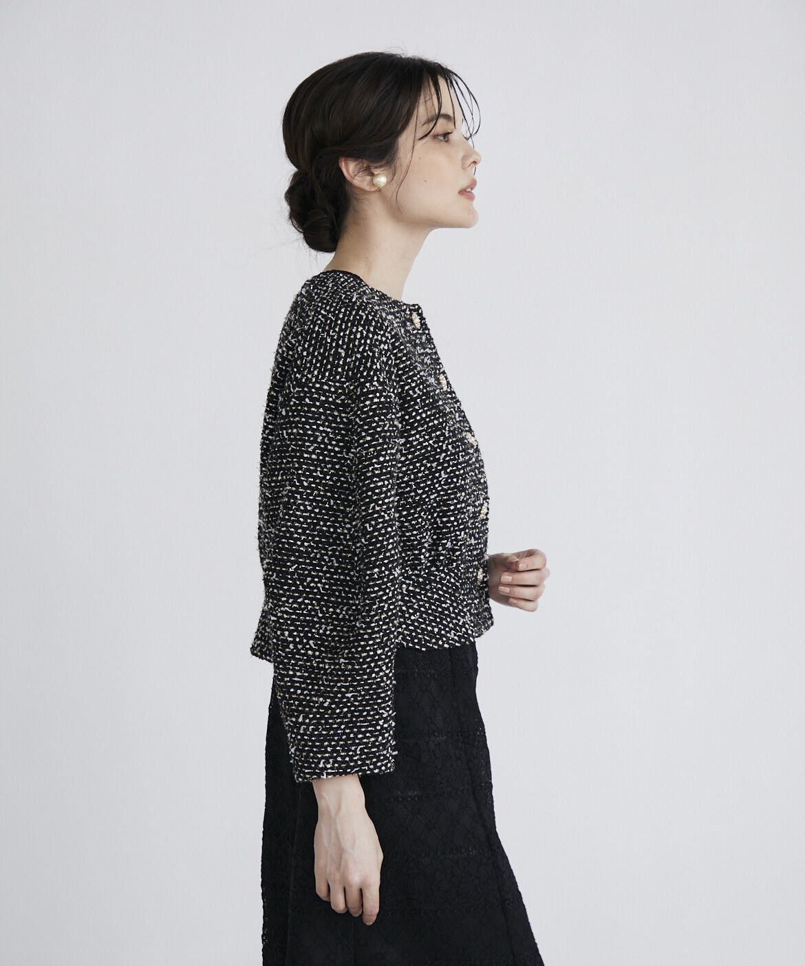 Maglie le cassetto「《M Maglie le cassetto》スパンコールツイードジャケット」|その他|