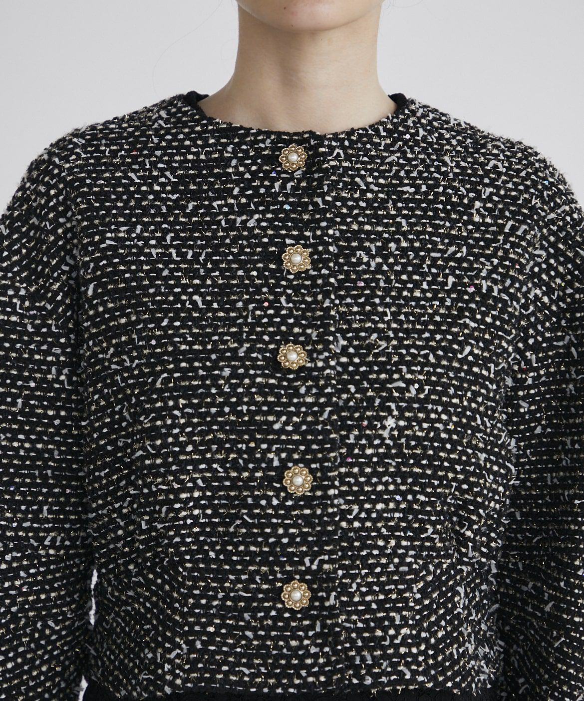 Maglie le cassetto「《M Maglie le cassetto》スパンコールツイードジャケット」|その他|