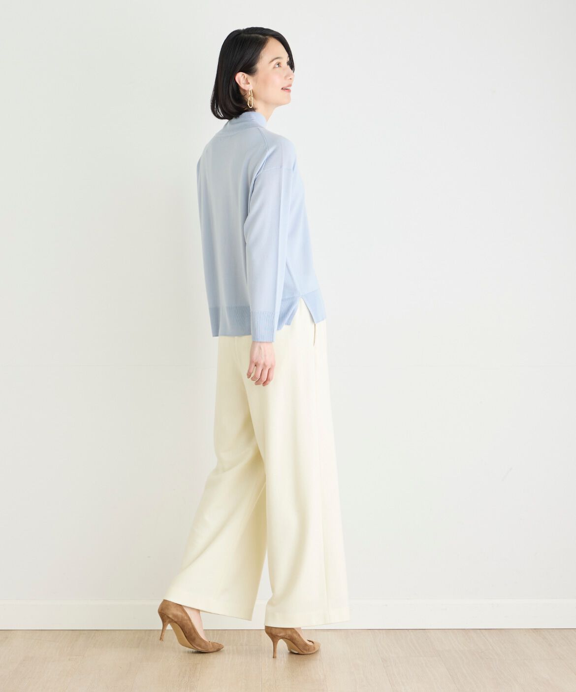 7-IDconcept.「《大きいサイズ》エクストラファインウールハイネックニット」|ニット・セーター|