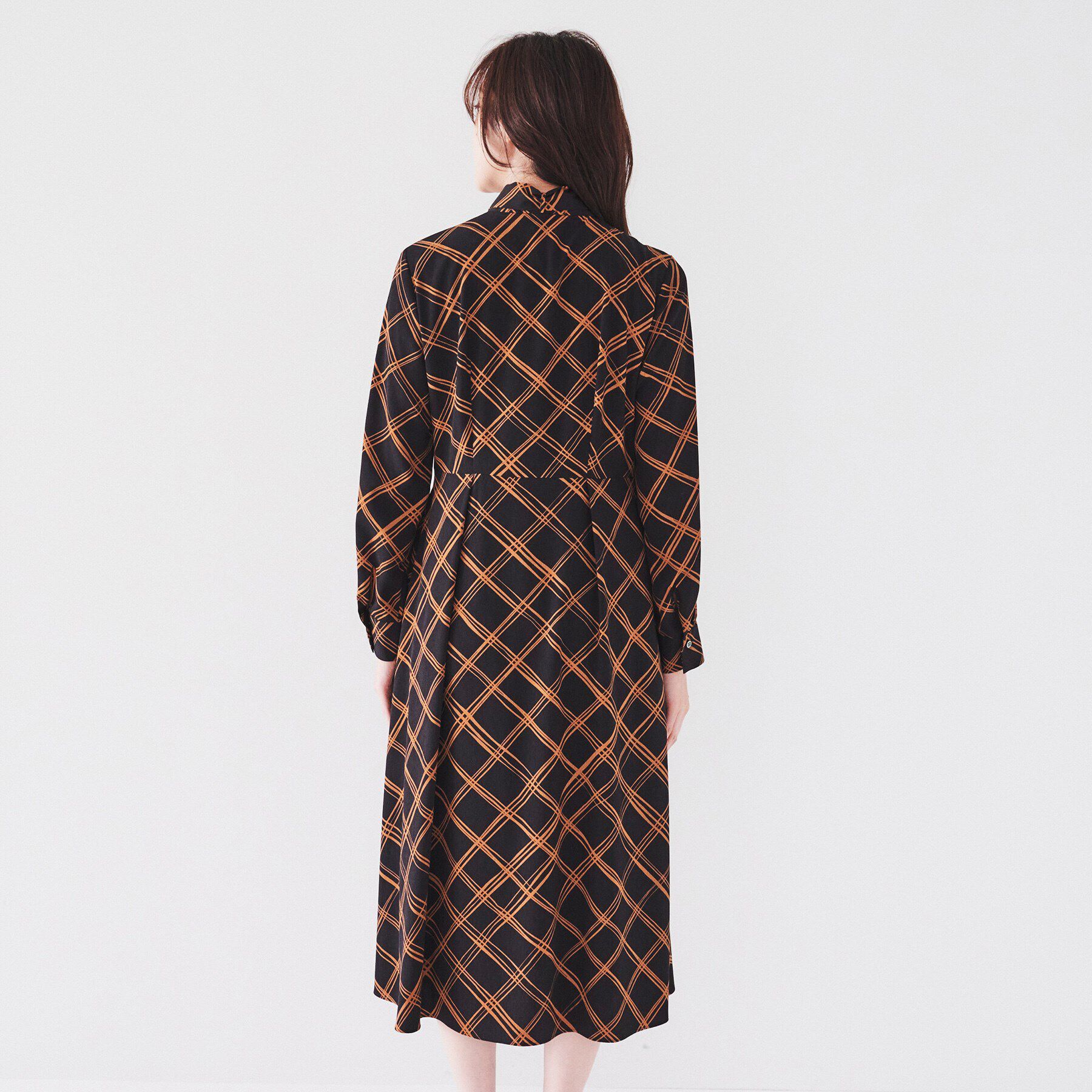 UNTITLED「【2WAY/きちんと感】チェック柄ボウタイワンピース」|ワンピース|