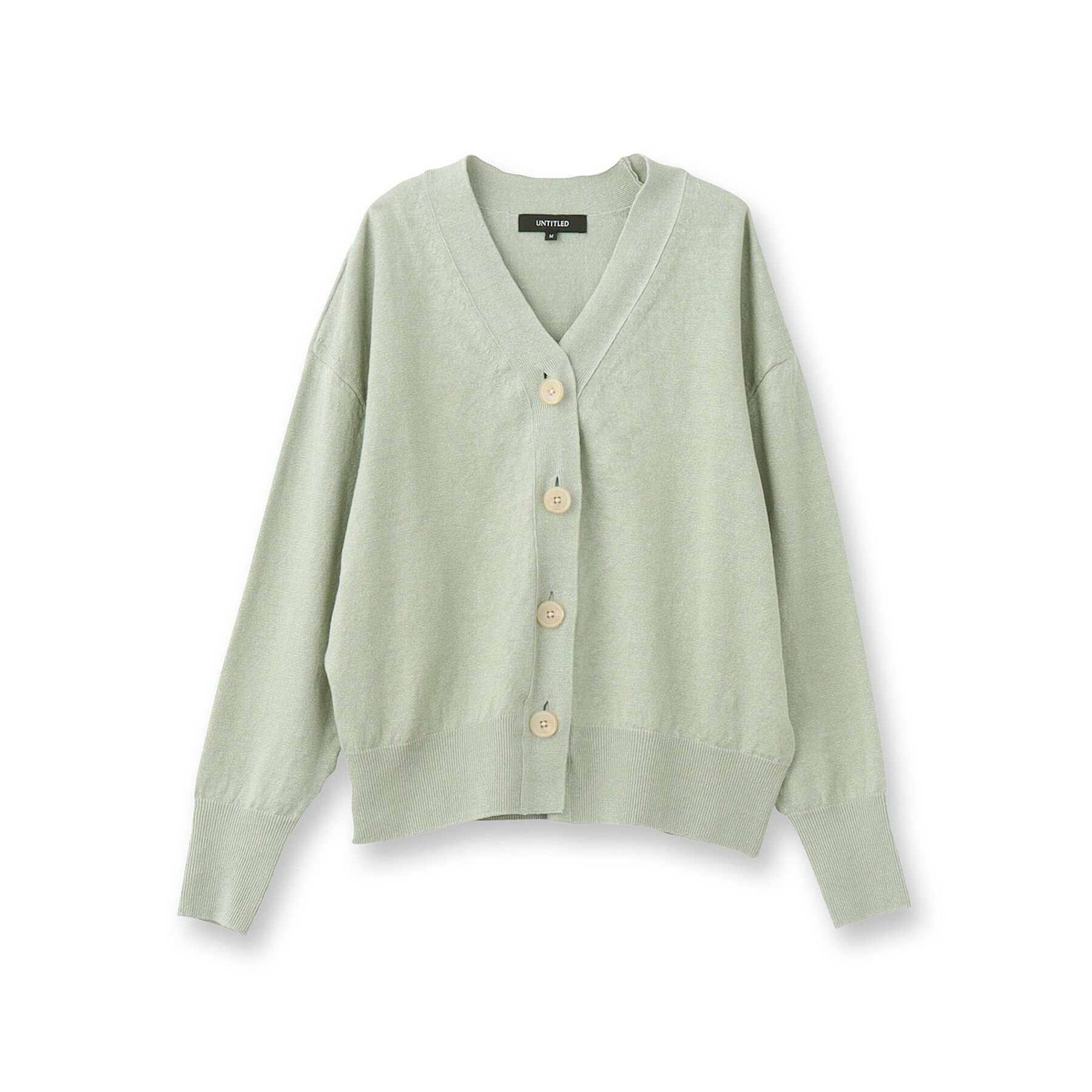 UNTITLED「【アンサンブル可能/手洗い可】リネン混ベーシックカーディガン」|カーディガン|