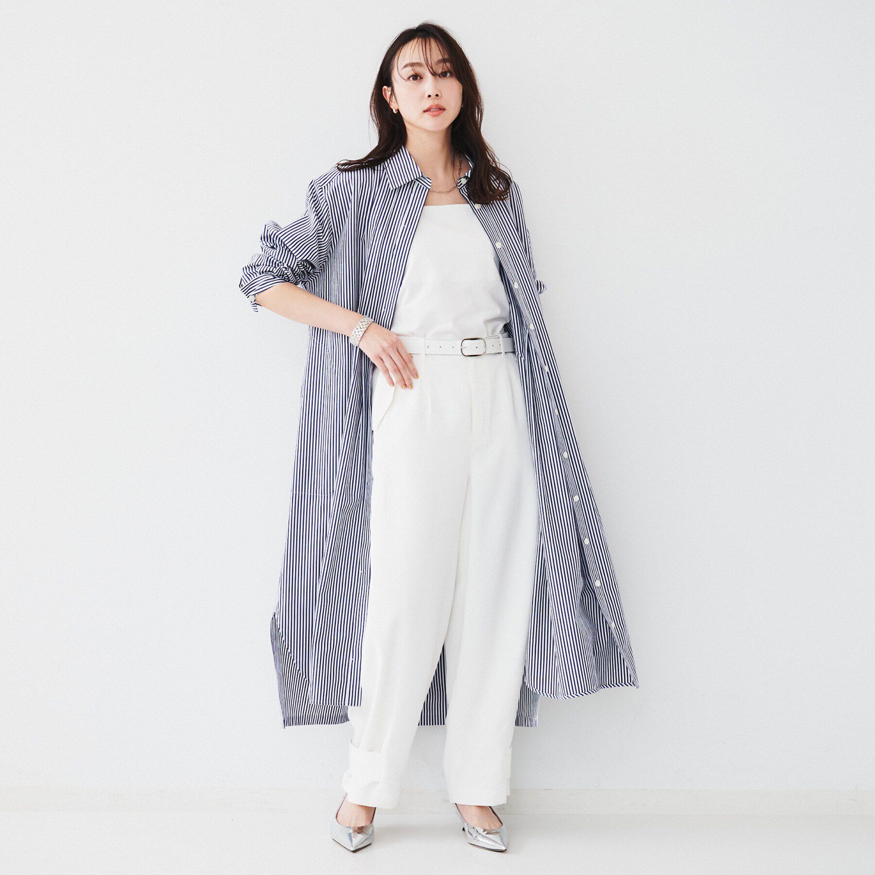 UNTITLED「タイプライターシャツワンピース」|ワンピース|