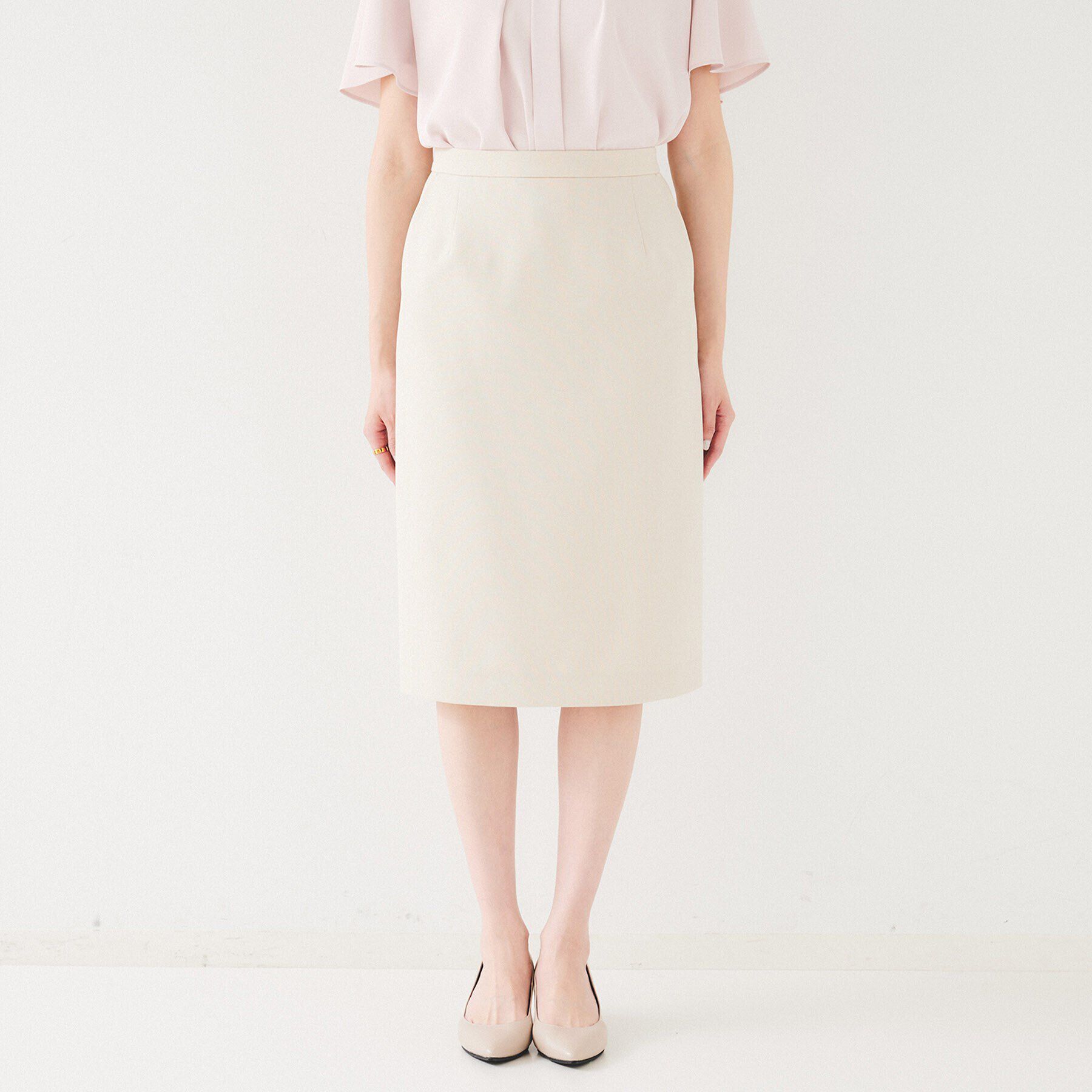 UNTITLED「【セットアップ可能】リネンライク タイトスカート」|スカート|