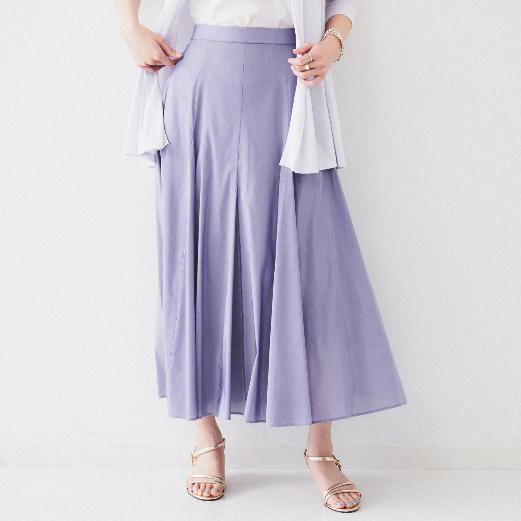 UNTITLED「【トレンド/後ろゴム】ローンフレアスカート」|スカート|