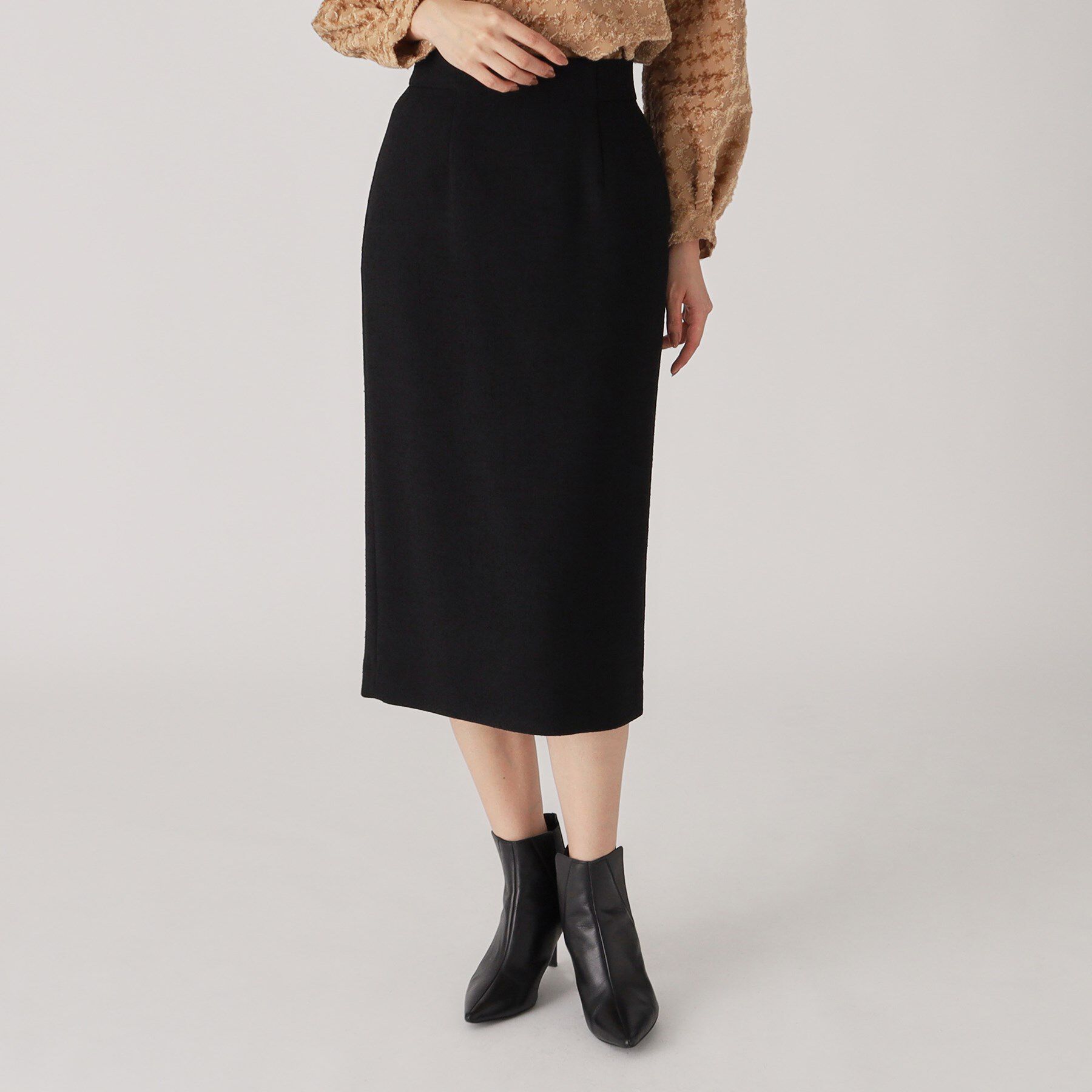 COUP DE CHANCE「【洗える／日本製】タイトスカート」|スカート|ブラック(019)