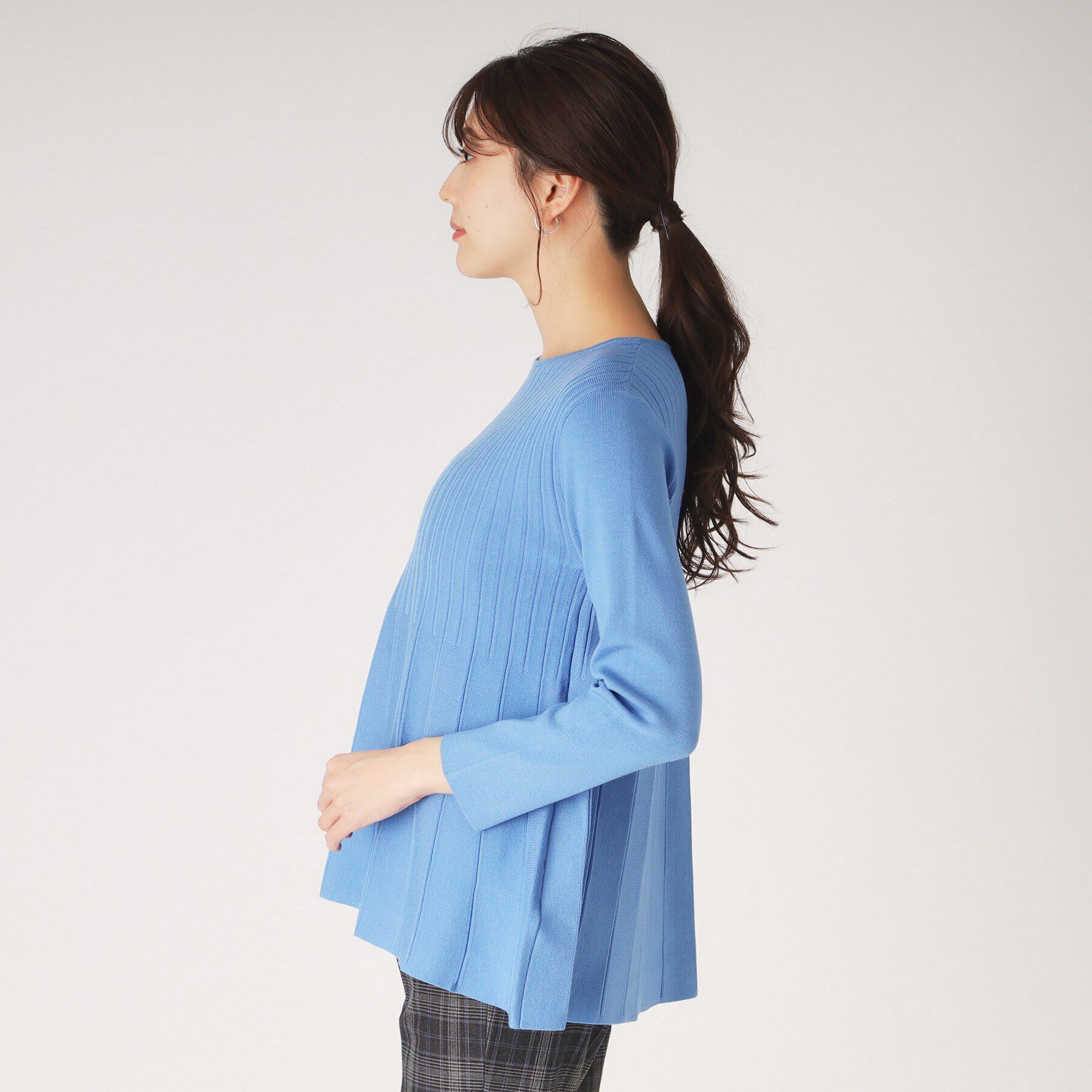 COUP DE CHANCE「【洗える／ヒップ丈】Aラインニットプルオーバー」|ニット・セーター|