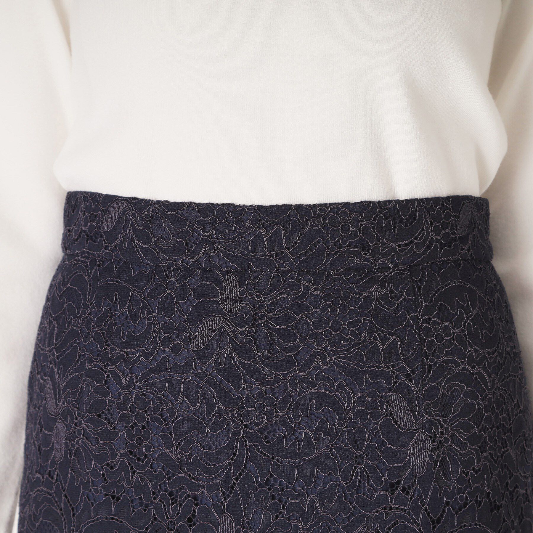 COUP DE CHANCE「【洗える】レースタイトスカート」|スカート|