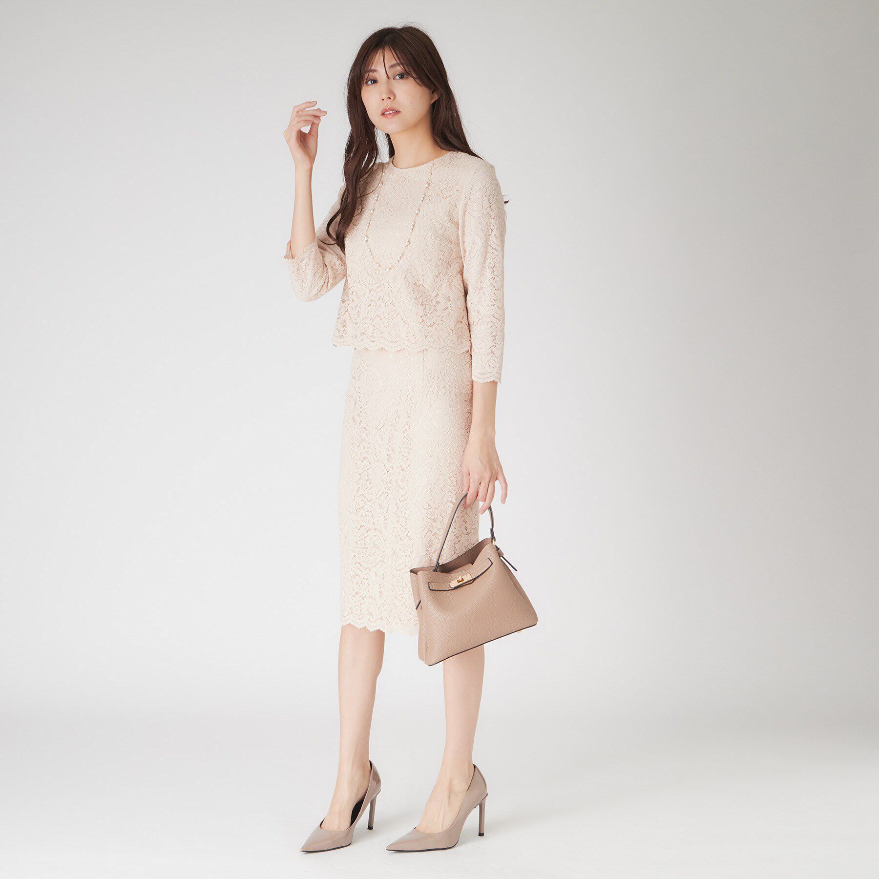 COUP DE CHANCE「【洗える】レースタイトスカート」|スカート|