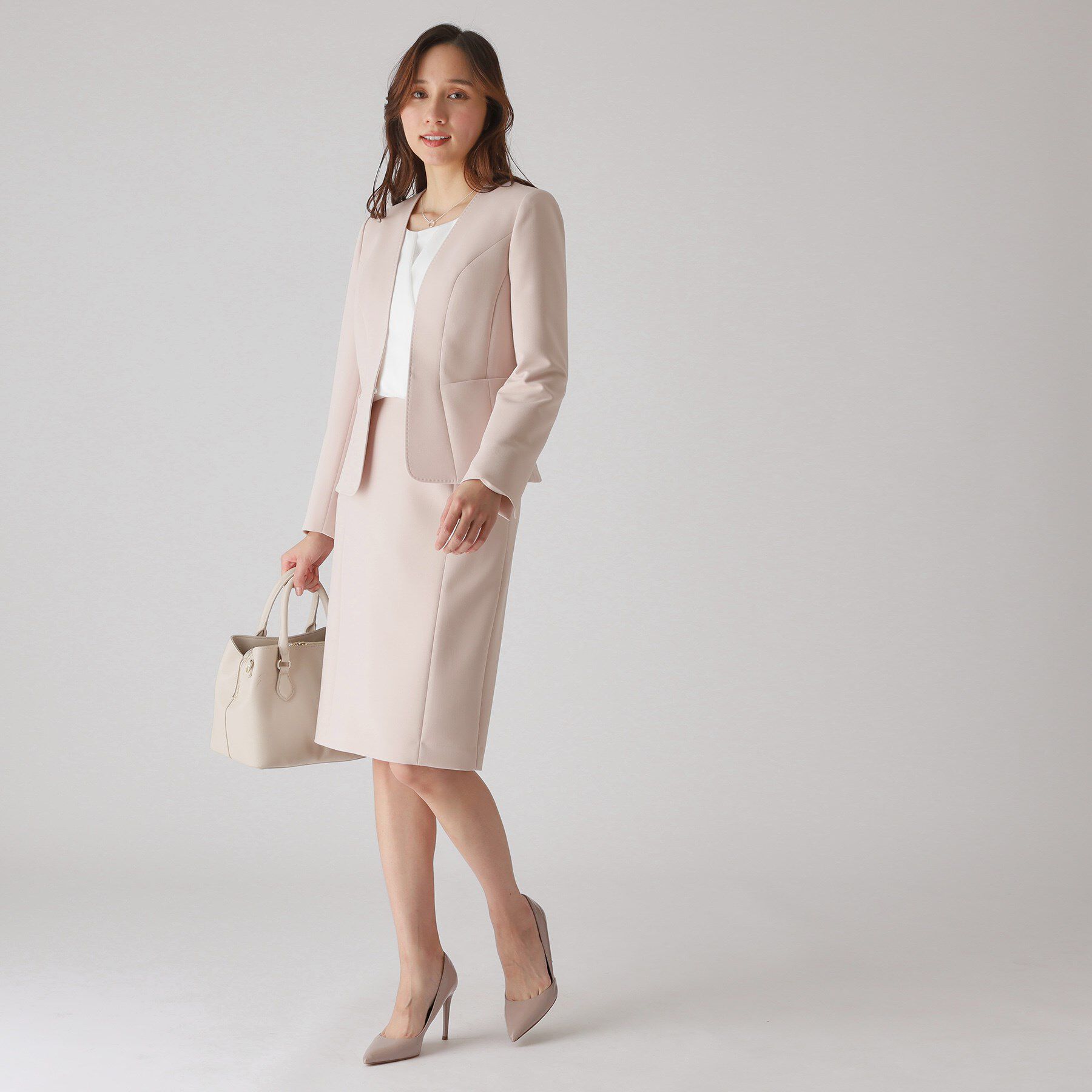 COUP DE CHANCE「【洗える／日本製】カラーレスジャケット」|ノーカラージャケット|