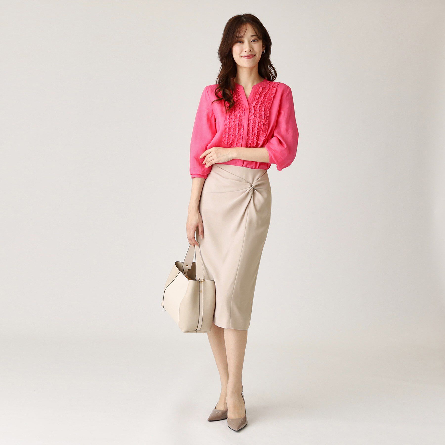 COUP DE CHANCE「【日本製】ねじりデザインスカート」|スカート|