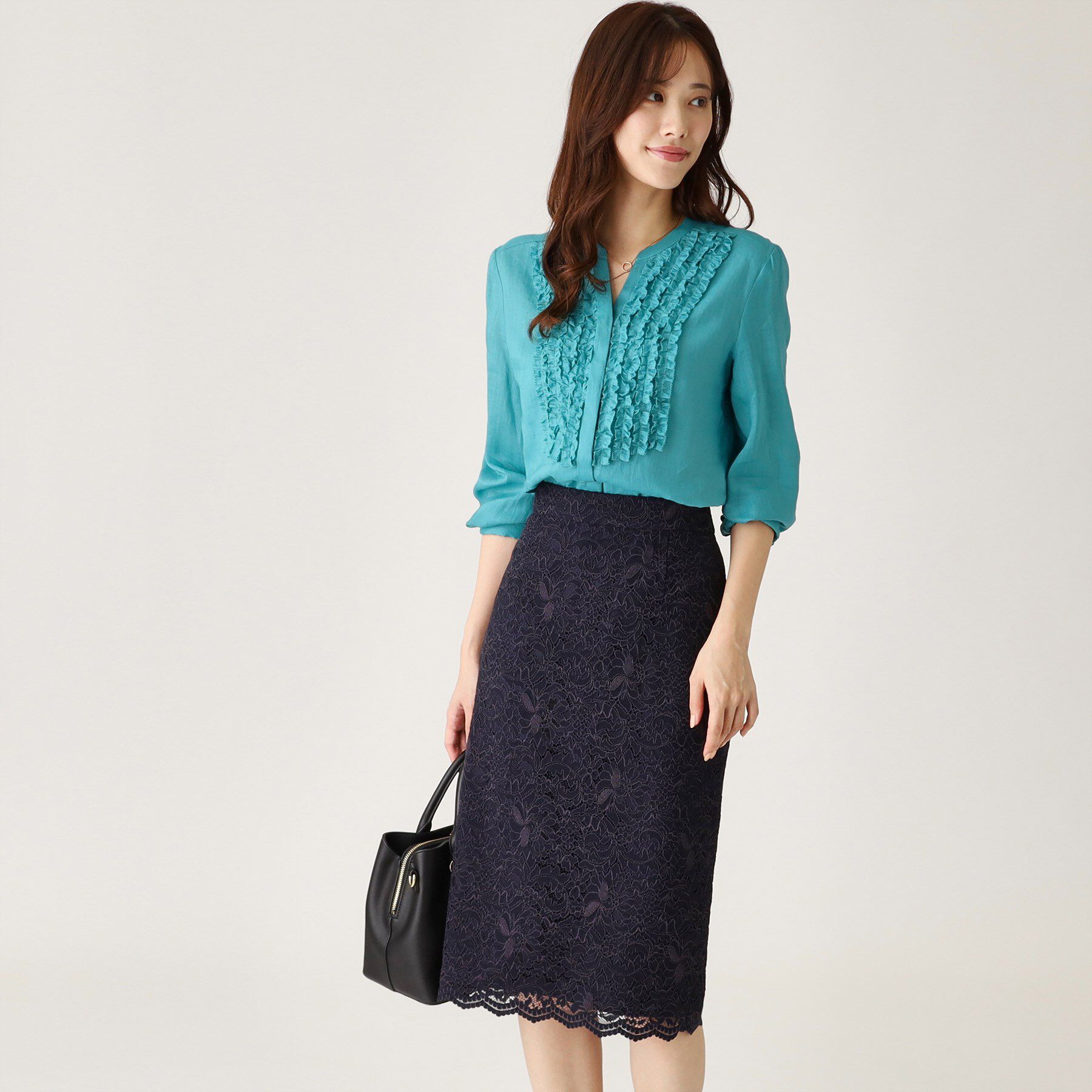 COUP DE CHANCE「【ラミー100％／洗える】夏におすすめ！華やかフリルデザインブラウス」|シャツ・ブラウス|